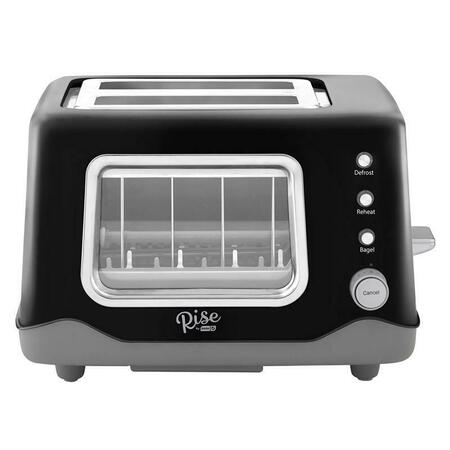 RISE BY DASH Toaster Black 2Slice RCVT200GBBK02